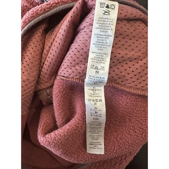 Patagonia Women’s Retro Pile Marsupial 1/2 Zip Fleece Rosehip *Company Logo Sm S - Picture 10 of 16